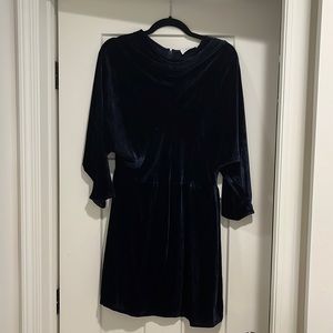 ALC “Marin" dress in navy velvet